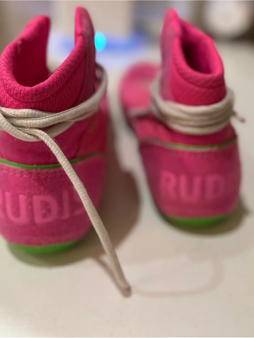 RUDIS Hot Pink High-Top Men’s wrestling shoes - size 13